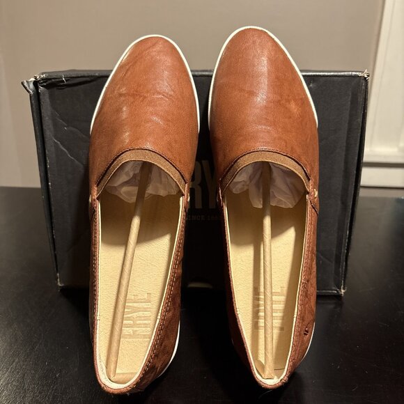 Frye Melanie Slip On Womens Casual Flat Size 11 In Brown Leather. New. - Picture 9 of 11